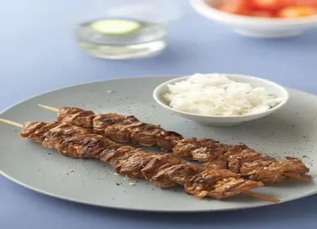 Brochettes de boeuf marinées à la royale