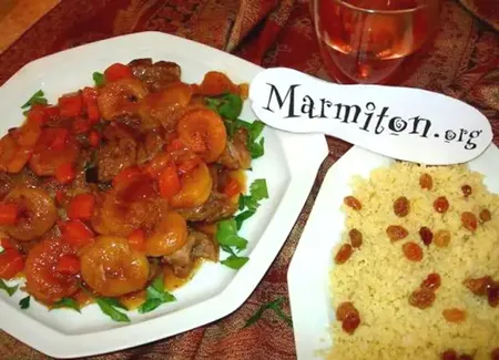 Tajine d'agneau aux abricots secs