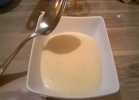 Velouté de topinambours au miel