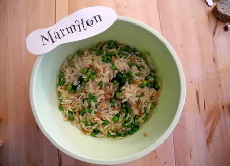 Langues d'oiseaux aux petits pois