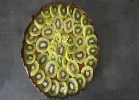 Tarte amandine aux kiwis