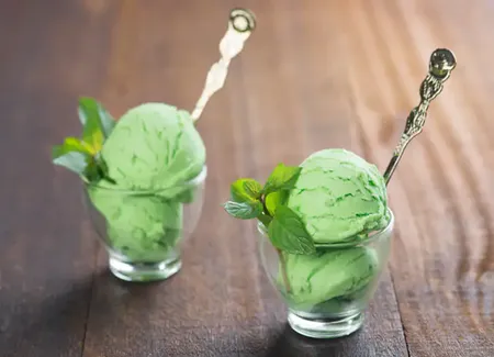 Glace au thé vert