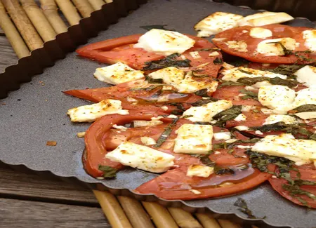 Tomates à la feta grillée