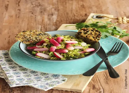 Spirales au pesto de pistaches