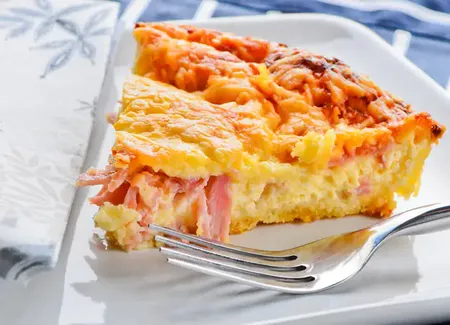 Tarte jambon gruyère