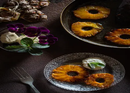 Ananas caramélisé aux épices
