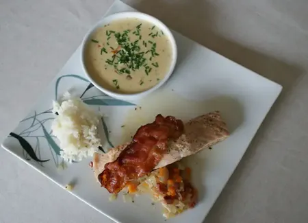 Petite marmite de saumon