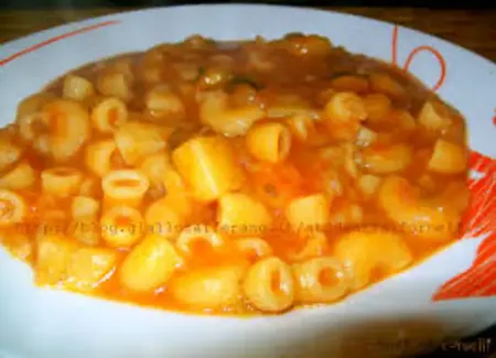 Pasta e patate - pâtes et patates ( italie )