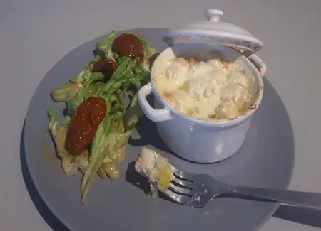 Timbale de st-jacques au comté