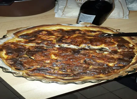 Quiche aubergines et fromages