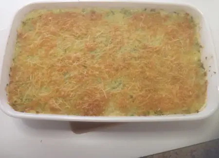 Gratiné de courgettes au cantal