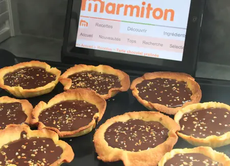 Tarte chocolat pralinée