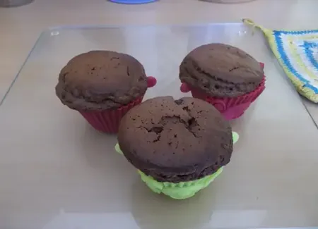 Muffins au chocolat noir