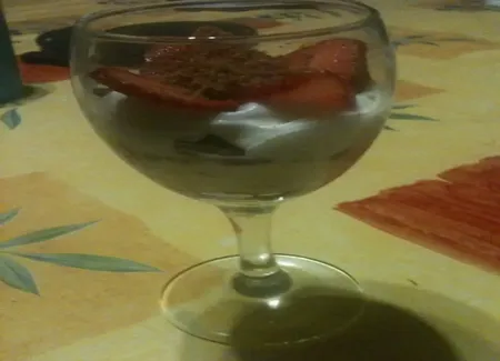 Verrine à la fraise et spéculoos
