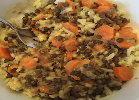 Curry de lentilles aux carottes