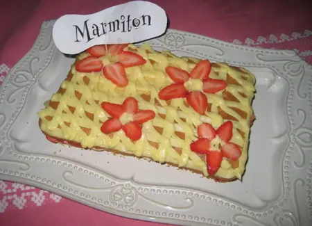 Fraisier avec photo