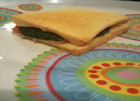 Croque épinards et fromage de chèvre