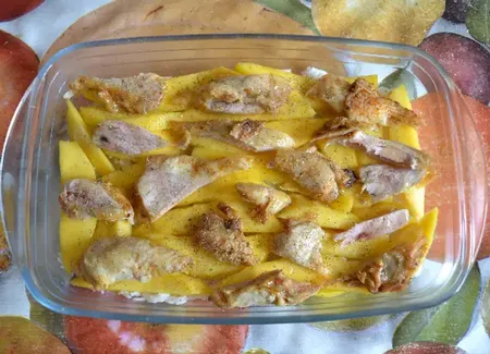Poulet aux mangues