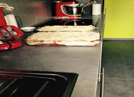 La lasagnes d'elo (aux courgettes, boeuf et porc, et ricotta)