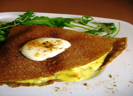 Crêpes au poisson et curry