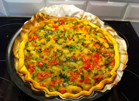 Tarte méditerranéenne aux légumes d'été
