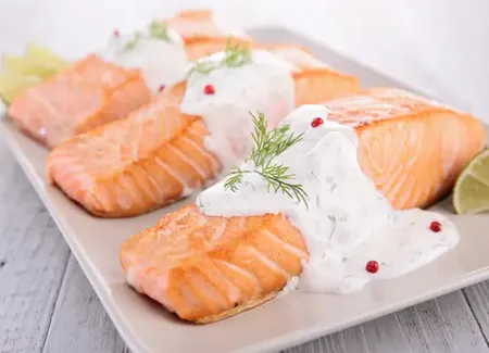 Saumon à la crème facile