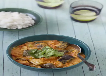 Baingan masala ou aubergines au massalé