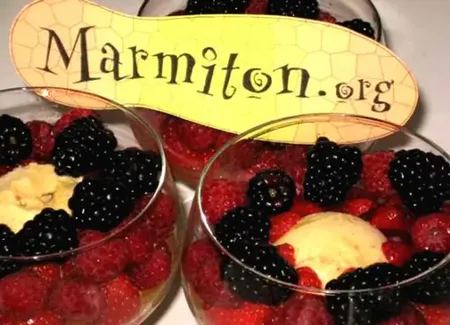 Salade de melon aux fraises