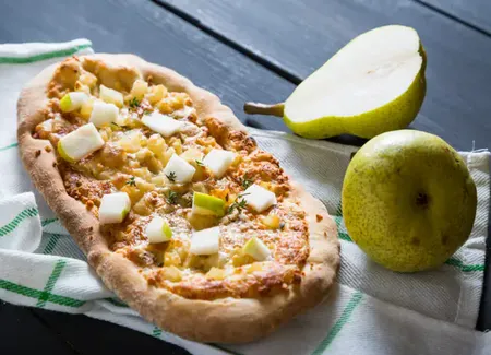 Pizza aux poires