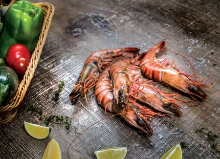 Gambas flambées rapides