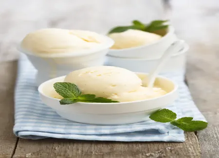 Un très original sorbet poire vanille