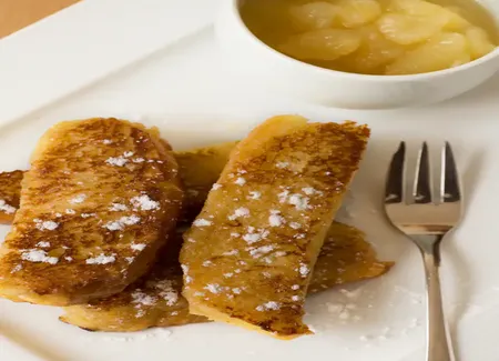 Brioche perdue à la compote de pommes