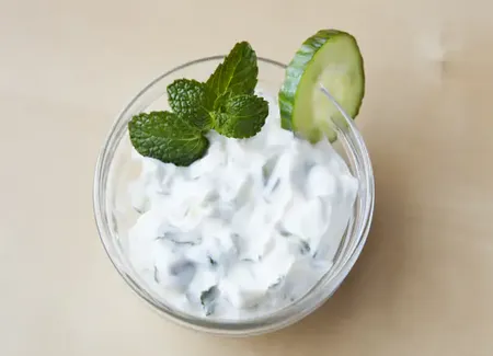 Raita de concombre à la menthe