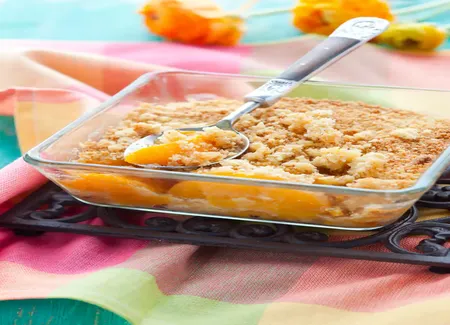 Crumble d'été aux pêches