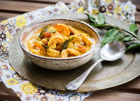Curry thaï aux crevettes