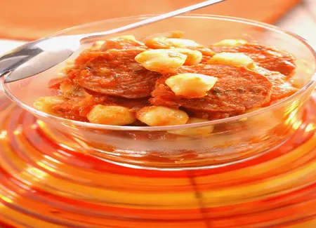 Pois chiches au chorizo et tomates