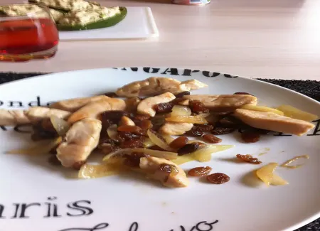 Poulet à la marocaine (sucré salé)