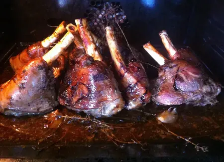 Souris d'agneau confites au porto