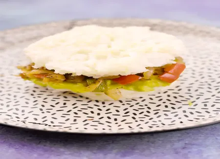 Croque de riz aux poivrons