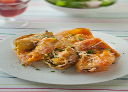 Conchiglione farci au poulet et à la ricotta