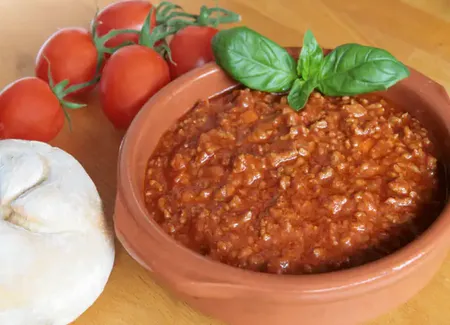 Sauce tomate à la viande