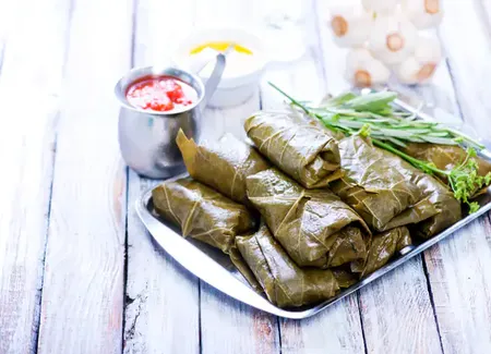Feuilles de vigne farcies à la viande d'hilda