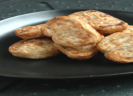 Palmiers feuilletés au chou-fleur