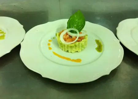 Mousse d'avocats au saumon fumé