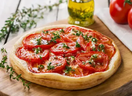 Tarte aux tomates confites à la provençale