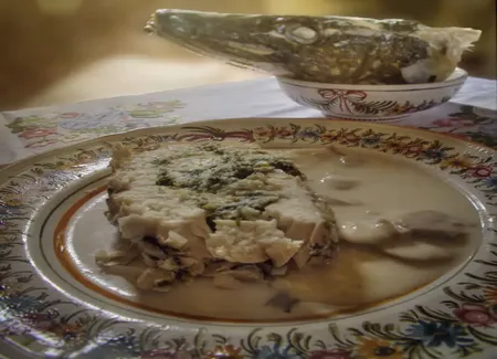 Brochet farci à la périgourdine
