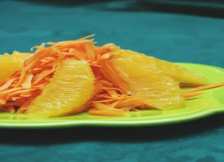 Carottes râpées à l'orange