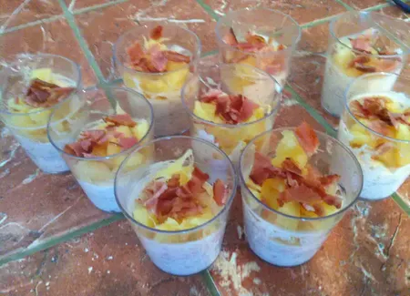 Verrine bacon-ananas