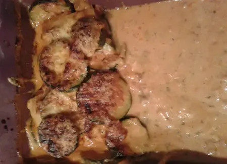 Colin gratiné aux courgettes