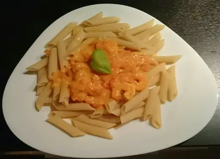 Pâtes aux crevettes